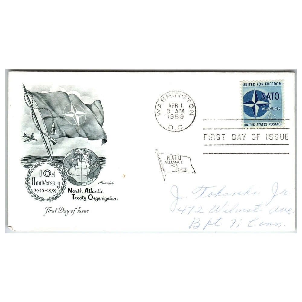 Scott #1128 1959 NATO Alliance First Day Cover FDC Artmaster Washington DC